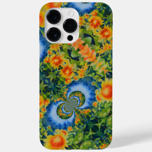 Elegant kleurrijk bloemig abstract patroon Case-Mate iPhone 14 pro max hoesje