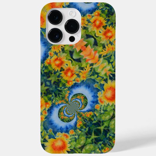 Elegant kleurrijk bloemig abstract patroon Case-Mate iPhone case (Achterkant)