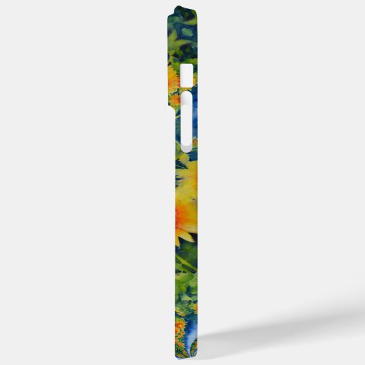 Elegant kleurrijk bloemig abstract patroon Case-Mate iPhone case (Achterkant / Links)