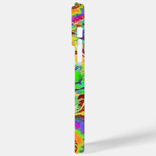 Elegant kleurrijk bloemig abstract patroon Case-Mate iPhone case (Achterkant / Links)