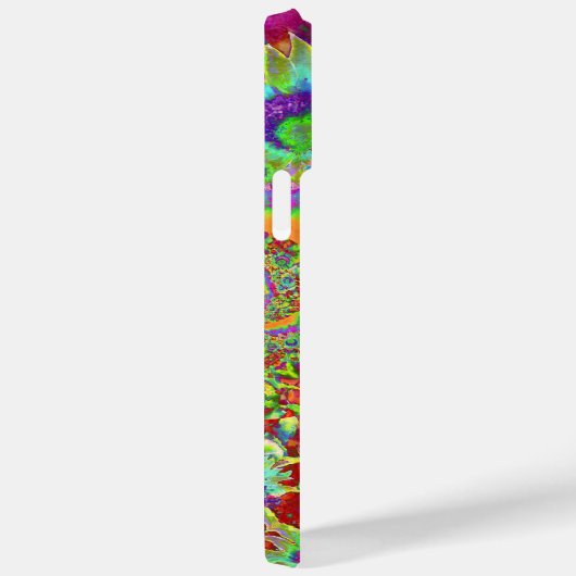 Elegant kleurrijk bloemig abstract patroon Case-Mate iPhone case (Achterkant / Rechts)