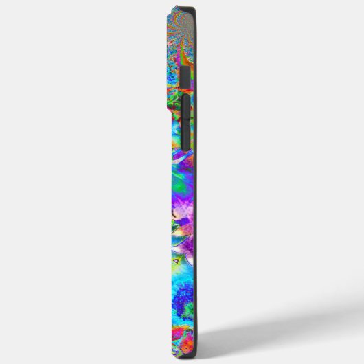 Elegant kleurrijk bloemig abstract patroon Case-Mate iPhone case (Achterkant / Links)