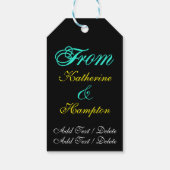 Elegant kleurrijk cadeau Label - SRF Cadeaulabel (Achterkant)