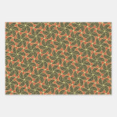 Elegant Kleurrijk Concentrisch Cirkelpatroon Inpakpapier Vel (Voorkant 3)