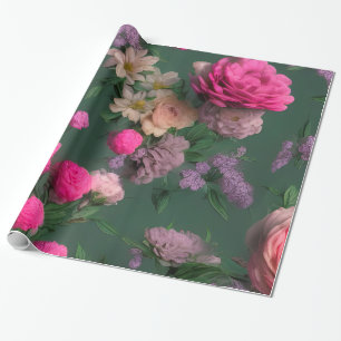 Elegant kleurrijk flessenpakpapier cadeaupapier