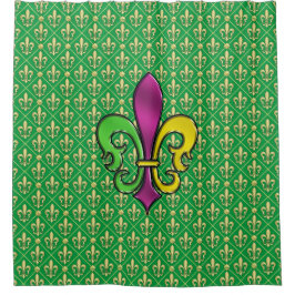 Elegant kleurrijk Fleur De Lis Shower Curtain Douchegordijn