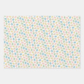 Elegant Kleurrijk Gelukkig Lente Pasen Patroon Inpakpapier Vel (Voorkant)