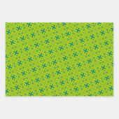 Elegant Kleurrijk Geometrisch Kruis Rechthoek Patr Inpakpapier Vel (Voorkant 3)