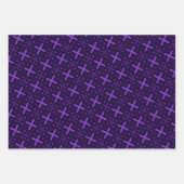 Elegant Kleurrijk Geometrisch Kruis Rechthoek Patr Inpakpapier Vel (Voorkant 2)