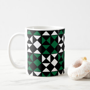 Elegant kleurrijk geometrisch patroon koffiemok