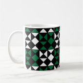 Elegant kleurrijk geometrisch patroon koffiemok (Links)