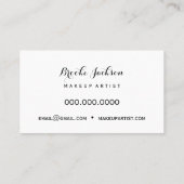 Elegant kleurrijk glanzend glanzend en heldermaken visitekaartje (Achterkant)