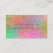 Elegant kleurrijk Glitter Gold Headphone DJ Visitekaartje (Achterkant)