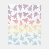 Elegant kleurrijk kerstboompatroon voor regenboogr fleece deken (Voorkant)