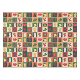 Elegant kleurrijk kerstpatroon | Tablecloth Tafelkleed