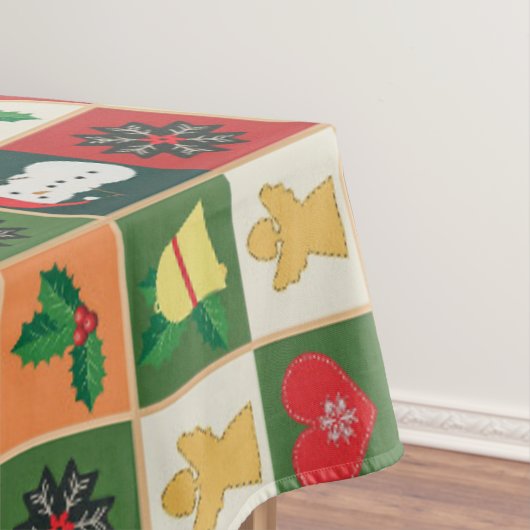 Elegant kleurrijk kerstpatroon | Tablecloth Tafelkleed (Voorbeeld)