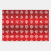 Elegant kleurrijk kerstsnowflake-patroon inpakpapier vel (Voorkant 3)