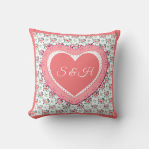 Elegant Kleurrijk Lente Bloemen Waterverf Patroon Kussen