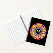 Elegant Kleurrijk Mandala Monogram Terug naar Scho Notitieboek (Binnen)