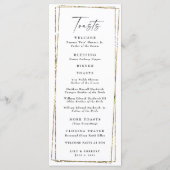 Elegant kleurrijk menu Wilde bloem & Toasts (Achterkant)