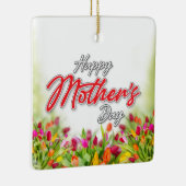 Elegant Kleurrijk Moederdag Design Keramische Vers Keramisch Ornament (Rechts)