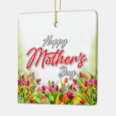 Elegant Kleurrijk Moederdag Design Keramische Vers Keramisch Ornament (Links)