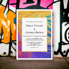 Elegant kleurrijk naadloos Abstract modern huwelij Kaart