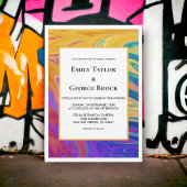 Elegant kleurrijk naadloos Abstract modern huwelij Kaart