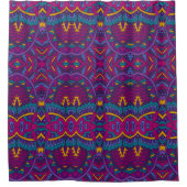 Elegant kleurrijk naadloos patroon douchegordijn (Voorkant)