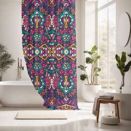 Elegant kleurrijk naadloos patroon douchegordijn