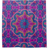 Elegant kleurrijk naadloos patroon douchegordijn (Voorkant)