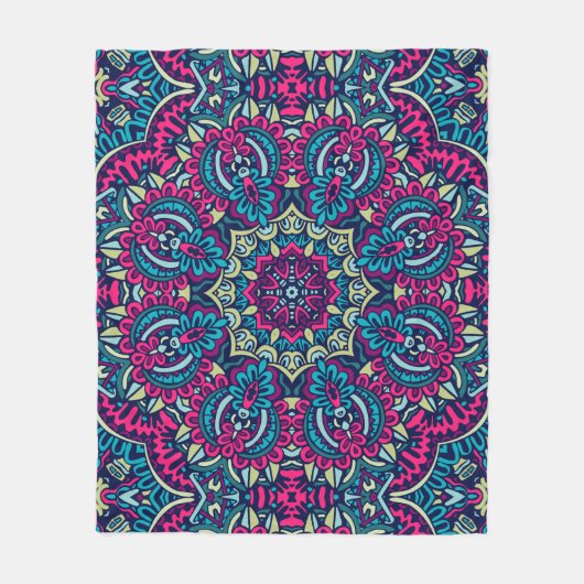 Elegant Kleurrijk naadloos patroon Douchegordijn Fleece Deken (Voorkant)