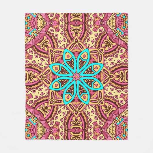 Elegant Kleurrijk naadloos patroon Douchegordijn Fleece Deken (Voorkant)