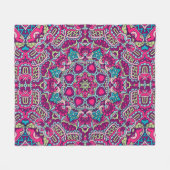 Elegant Kleurrijk naadloos patroon Douchegordijn Fleece Deken (Voorkant (Horizontaal))