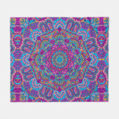 Elegant Kleurrijk naadloos patroon Douchegordijn Fleece Deken (Voorkant (Horizontaal))