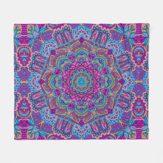 Elegant Kleurrijk naadloos patroon Douchegordijn Fleece Deken (Voorkant (Horizontaal))