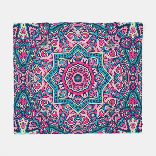 Elegant Kleurrijk naadloos patroon Douchegordijn Fleece Deken (Voorkant (Horizontaal))