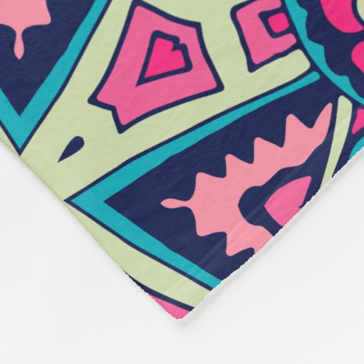 Elegant Kleurrijk naadloos patroon Douchegordijn Fleece Deken (Hoek)