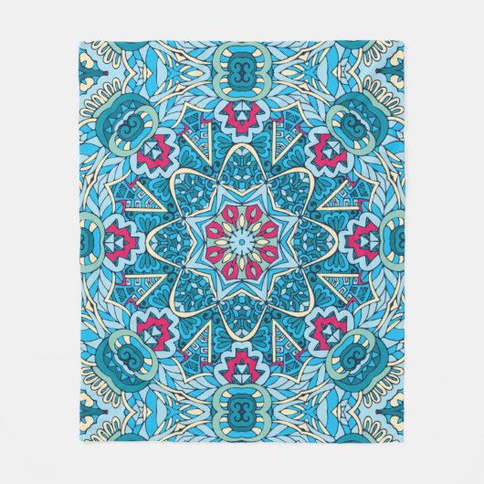 Elegant Kleurrijk naadloos patroon Douchegordijn Fleece Deken (Voorkant)