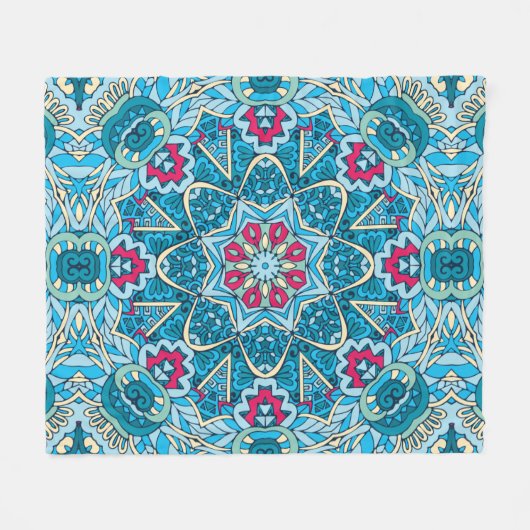 Elegant Kleurrijk naadloos patroon Douchegordijn Fleece Deken (Voorkant (Horizontaal))