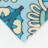 Elegant Kleurrijk naadloos patroon Douchegordijn Fleece Deken (Hoek)