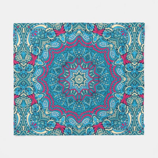 Elegant Kleurrijk naadloos patroon Douchegordijn Fleece Deken (Voorkant (Horizontaal))