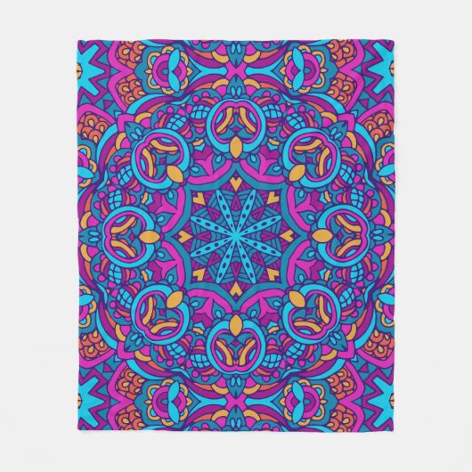 Elegant Kleurrijk naadloos patroon Douchegordijn Fleece Deken (Voorkant)