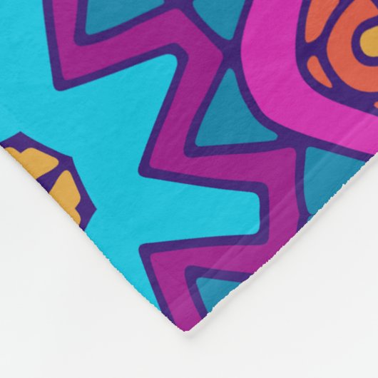 Elegant Kleurrijk naadloos patroon Douchegordijn Fleece Deken (Hoek)