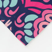 Elegant Kleurrijk naadloos patroon Douchegordijn Fleece Deken (Hoek)