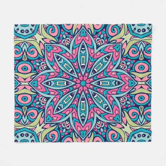 Elegant Kleurrijk naadloos patroon Douchegordijn Fleece Deken (Voorkant (Horizontaal))