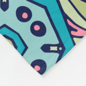 Elegant Kleurrijk naadloos patroon Douchegordijn Fleece Deken (Hoek)