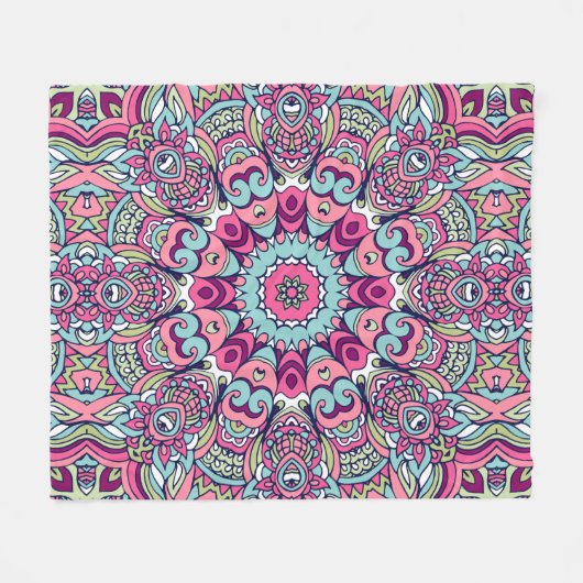 Elegant Kleurrijk naadloos patroon Douchegordijn Fleece Deken (Voorkant (Horizontaal))