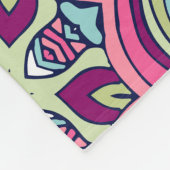 Elegant Kleurrijk naadloos patroon Douchegordijn Fleece Deken (Hoek)