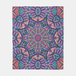 Elegant Kleurrijk naadloos patroon Douchegordijn Fleece Deken